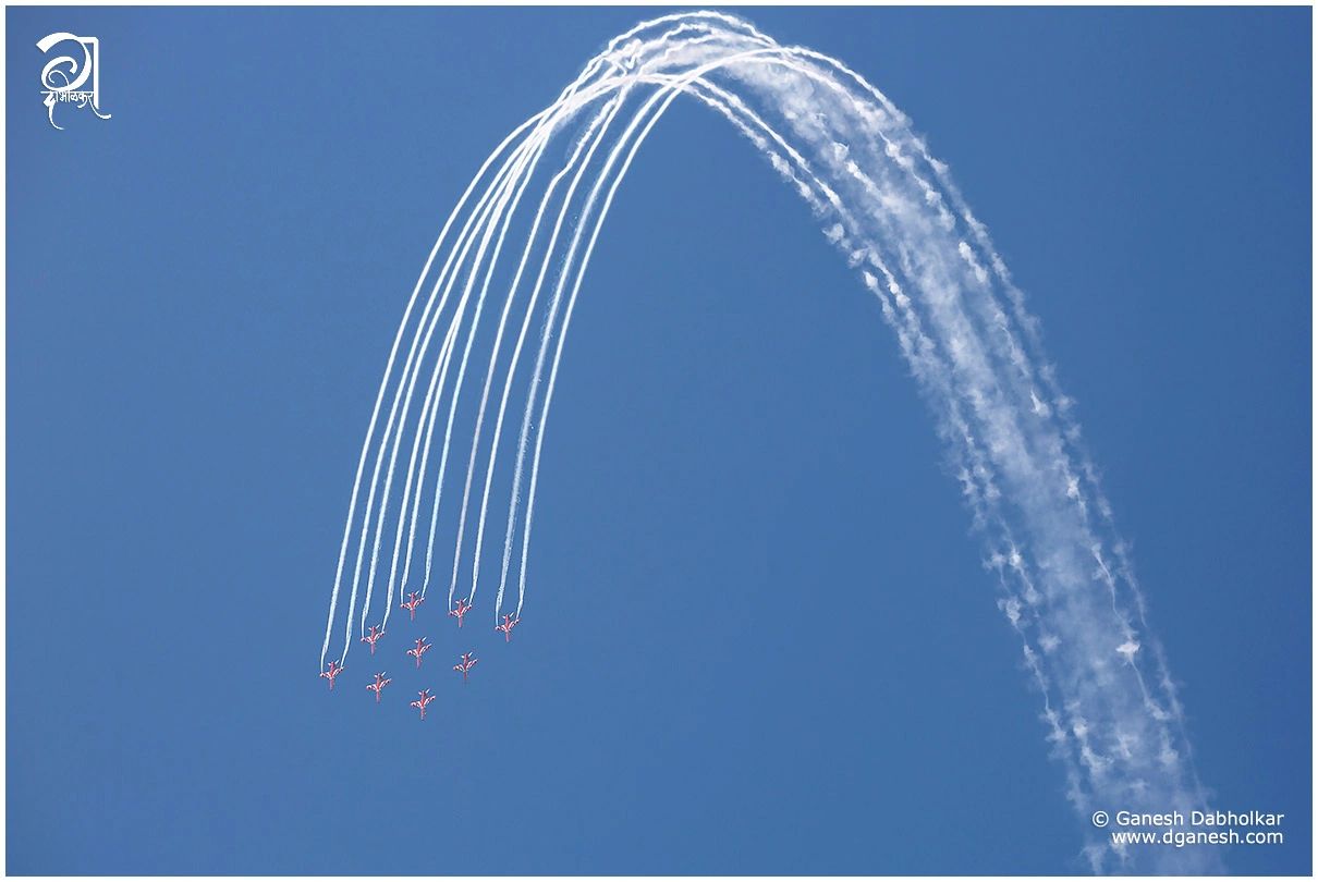 Mumbai Air Show Ganesh Dabholkar IAF AirForce MumbaiAirShow dganesh SuryaKiran Aerobatic SKAT