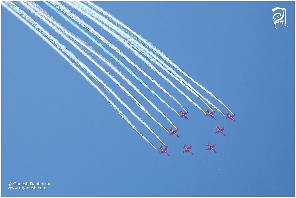 Mumbai Air Show Ganesh Dabholkar IAF AirForce MumbaiAirShow dganesh SuryaKiran Aerobatic SKAT