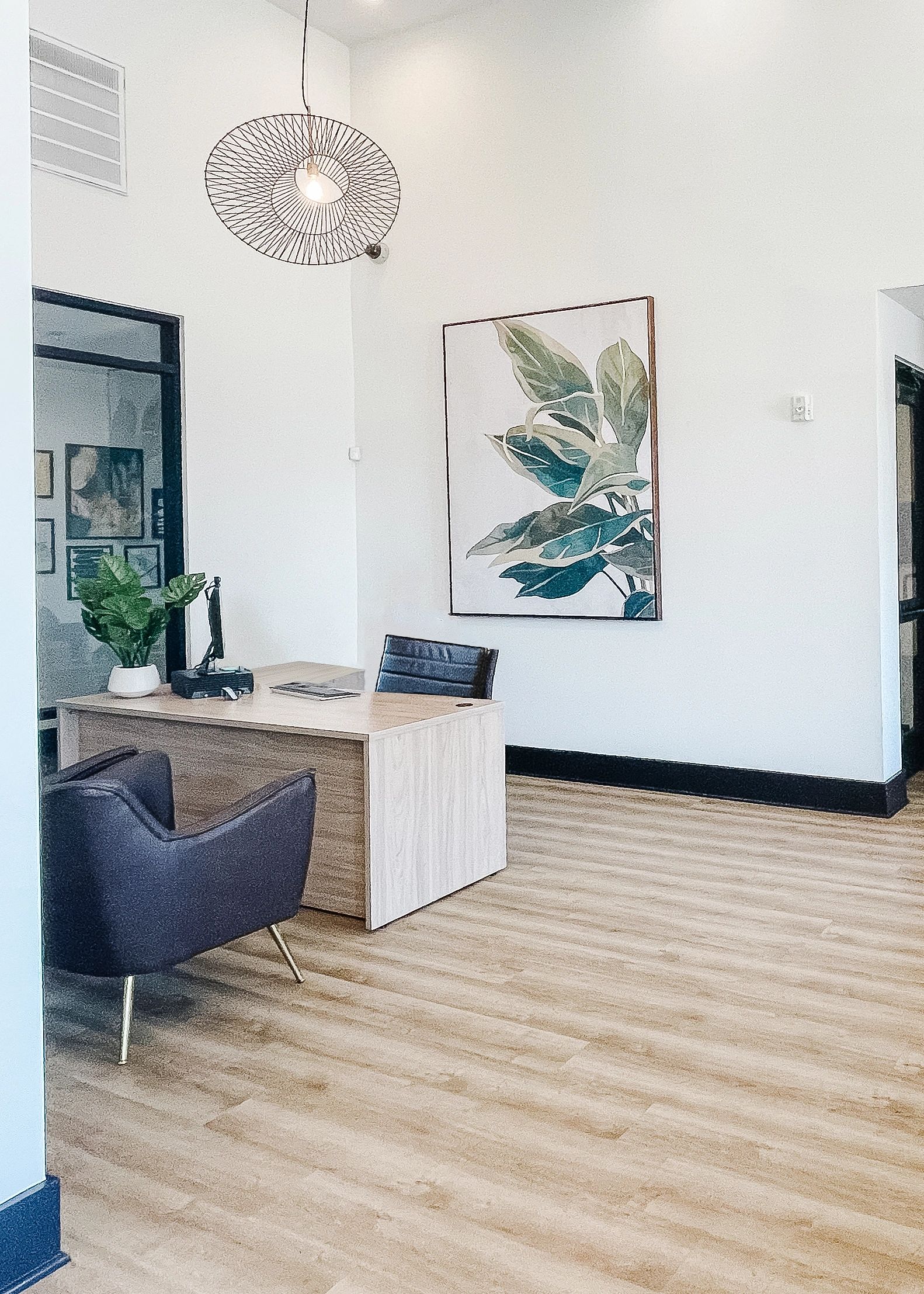 Leasing office interior design project by atlanta designer design by dubois