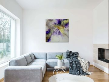 Artwork set in a cosy modern livingroom.