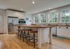 Kitchen overlooking yard & lake