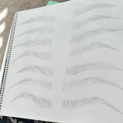 drawing nano brows
