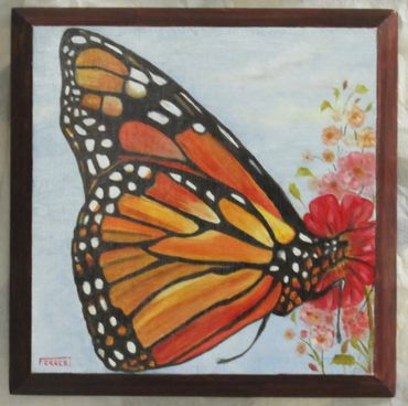 Oil on wood panel 9" X 9"