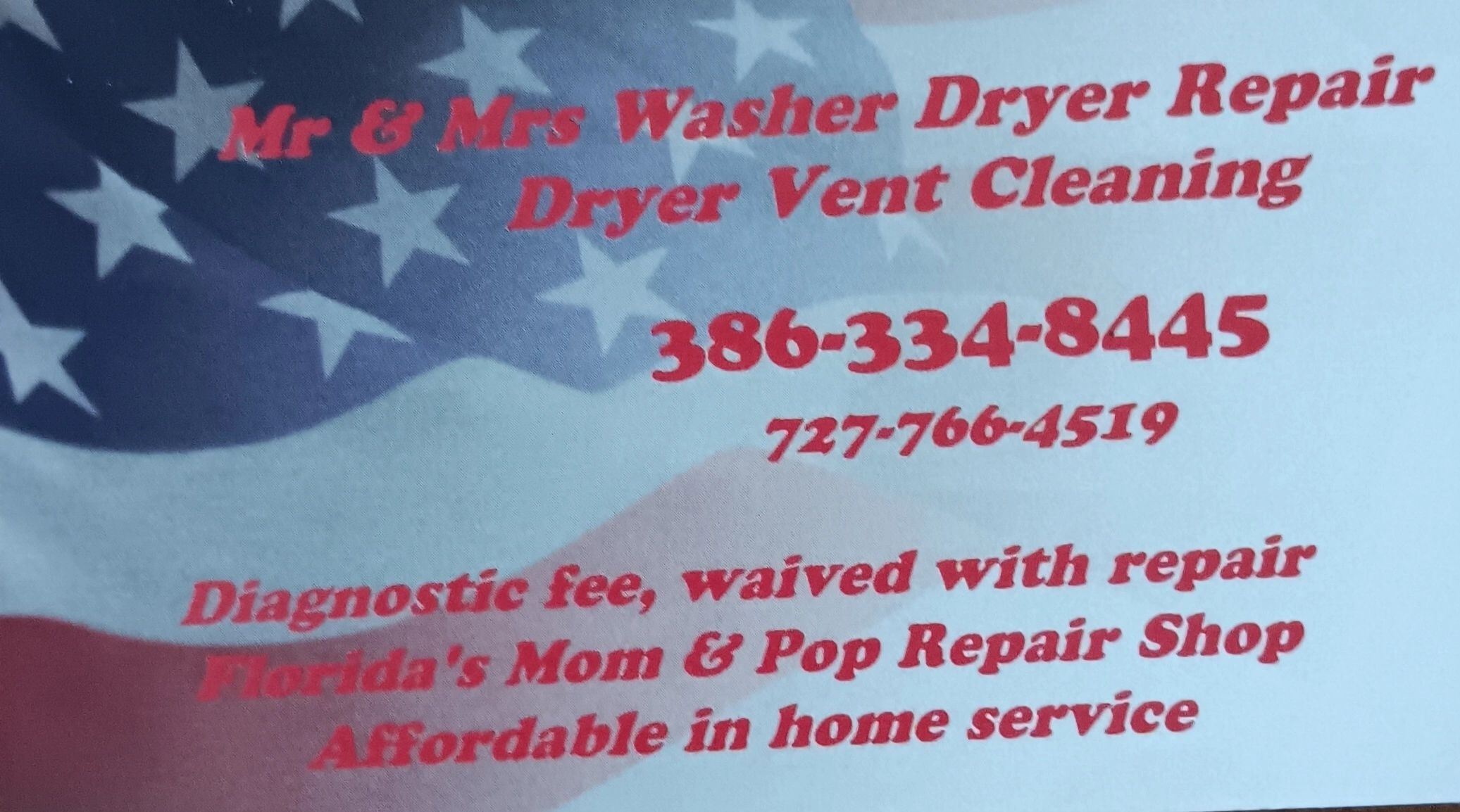 Dryer repair and vent cleaning discount