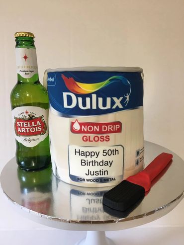 Painter themed cake