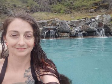 Selfie taken at Quinn's Hot Springs in Montana