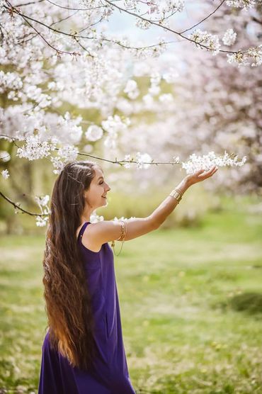 Photo of myself that shows the long length of my hair