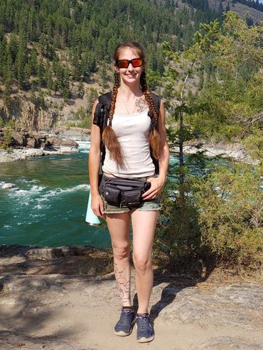 Photo of me at Kootenai Falls, Montana