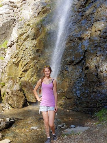 Photo of me in front of Copper Falls, Idaho