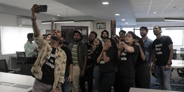Nikhil Sharma, after conducting a beautiful session on Public Speak, marketing.