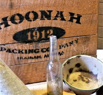 A old wooden packing crate 
