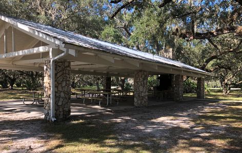 Wedding pavilion at Lake Kissimmee State Park. 