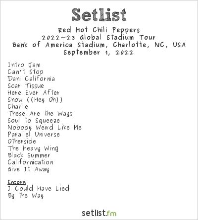 Red Hot Chili Peppers ~ Sept. 1, 2022 ~ Charlotte, North