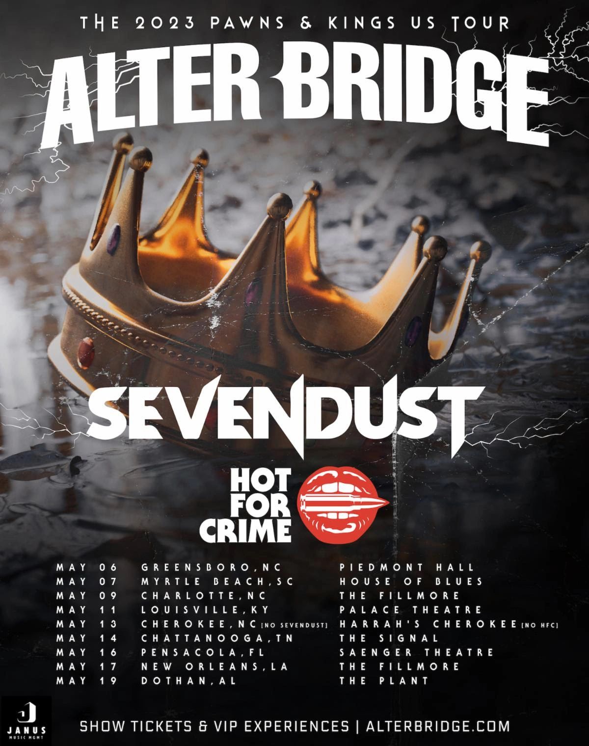 ALTER BRIDGE Announce May Headline Tour Dates With Special Guest Sevendust  - All Music Magazine