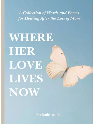 Book cover of a poetry collection about healing after losing a mom.