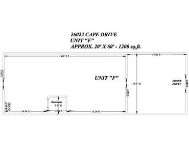 Crown Cape Center, Unit F, Floor Plan