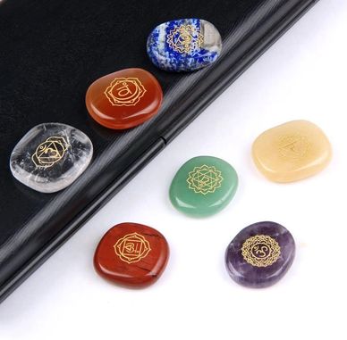 palm stones-polished-reiki-engraved