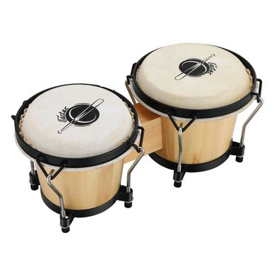 bongo- drums-natural wood