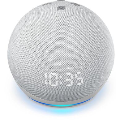 echo dot-round-digital clock-smart device