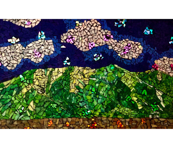 Maple Mountain in the Spring
Karalee's first mosaic landscape. 