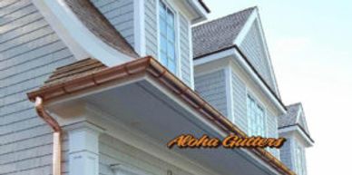 High end copper gutter system We can fabricate or inform you on the best route to solve your issue.