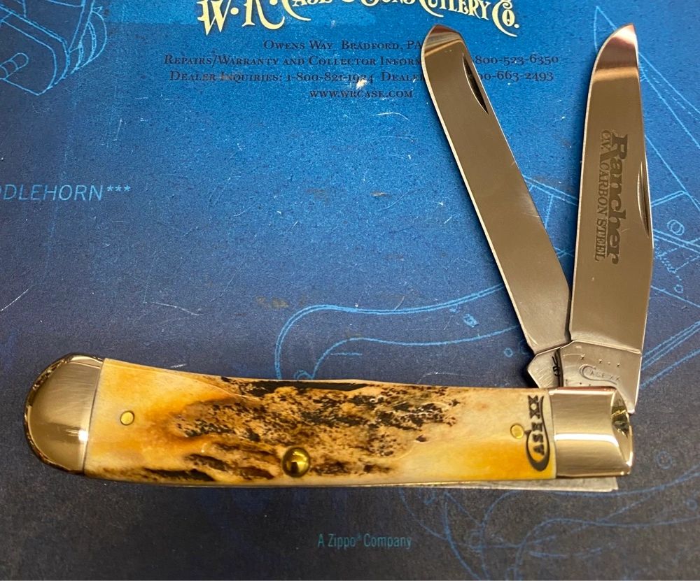 Case Stag Trapper Knife “Rancher” Carbon Steel 2011 item number 68134