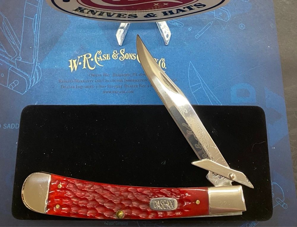Case Jaguar Knife (6151 SAB) Red bone 229 of 500 Limited Edition Year 1997