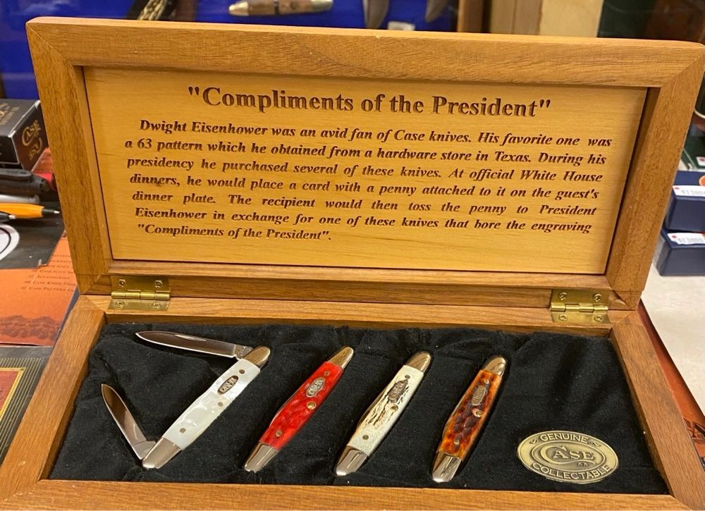 Case Eisenhower Knife Set Limited Edition 1 of 250 Mint Set Dwight