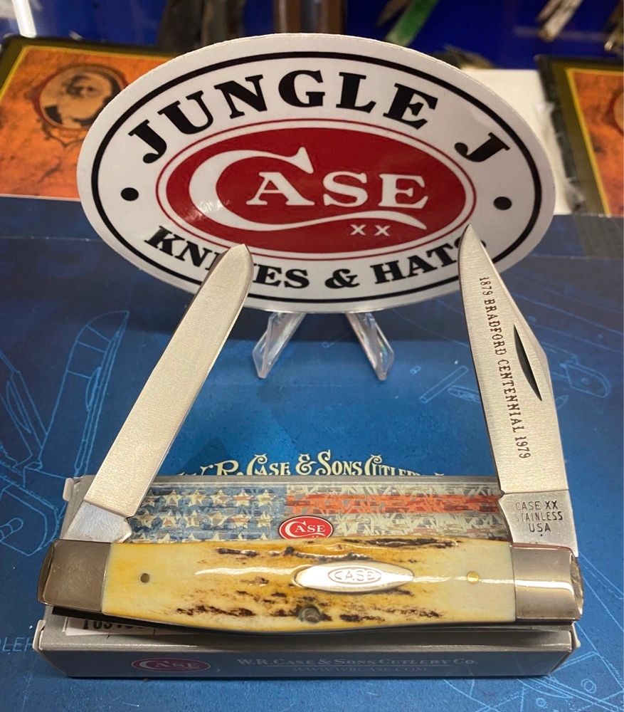 Case Stag Moose Knife (5275 SP SSP) Bradford Centennial 18791979 Year 1979