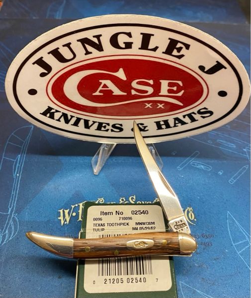Case Tiny Texas Toothpick Knife (710096 SS) Tulip Wood Item No