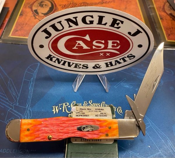 Case Indian Paintbrush Cheetah Knife 2002 Pattern #6111 1/2L SS