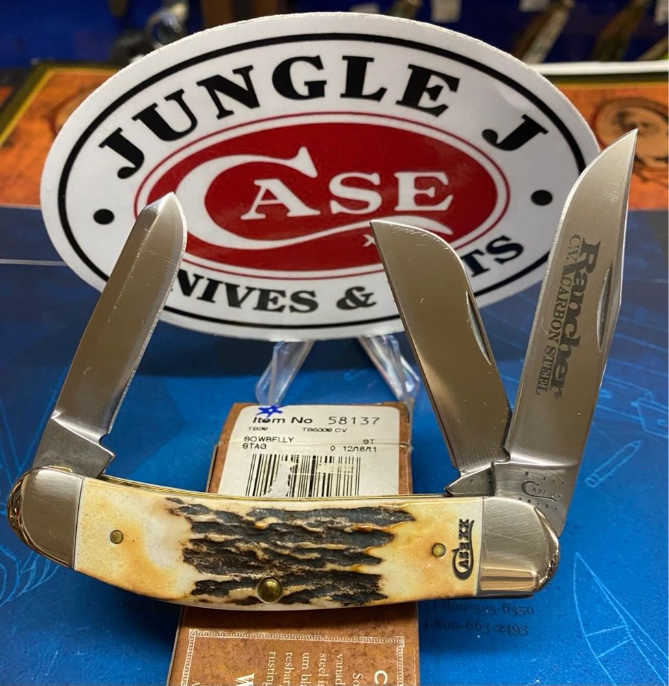 Case Stag Sowbelly Knife (TB 5339 CV) “Rancher” Carbon Steel Item No