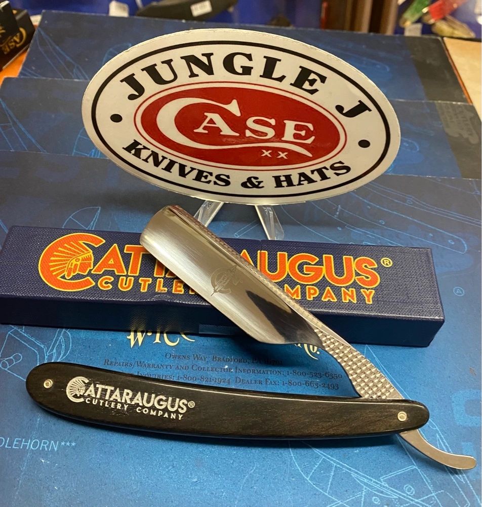 Case Cattaraugus Straight Razor Knife Pattern CATC10 Ebony Wood