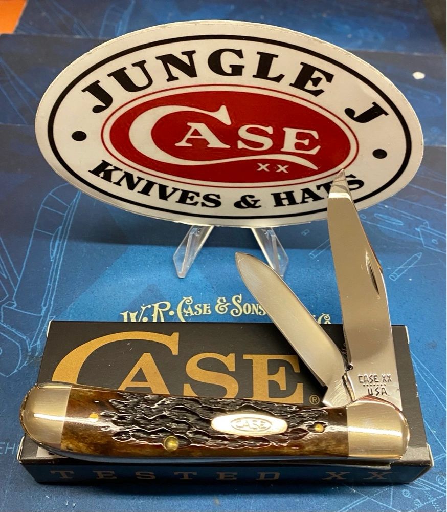 Case Copperhead Knife (6249) Bone “New Grind” Year 1983