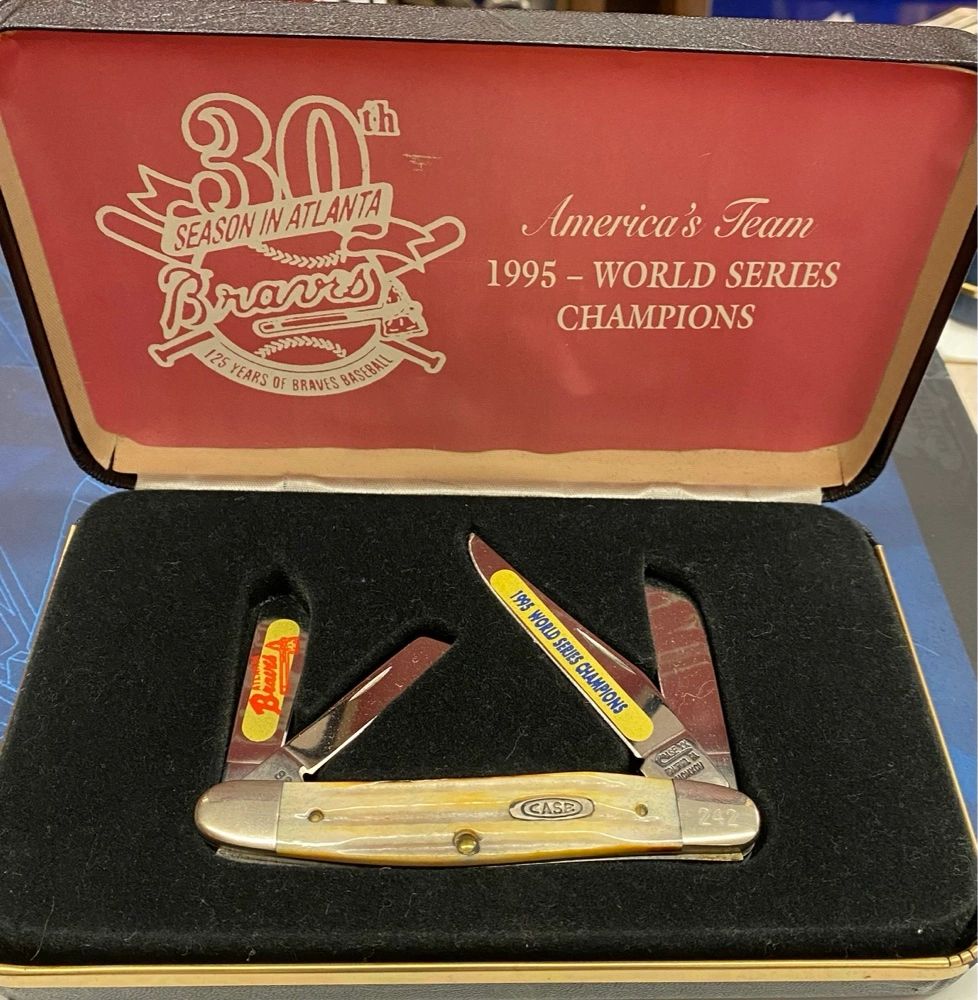 Case Limited Edition World Series Champions Stockman Knife 242 1995