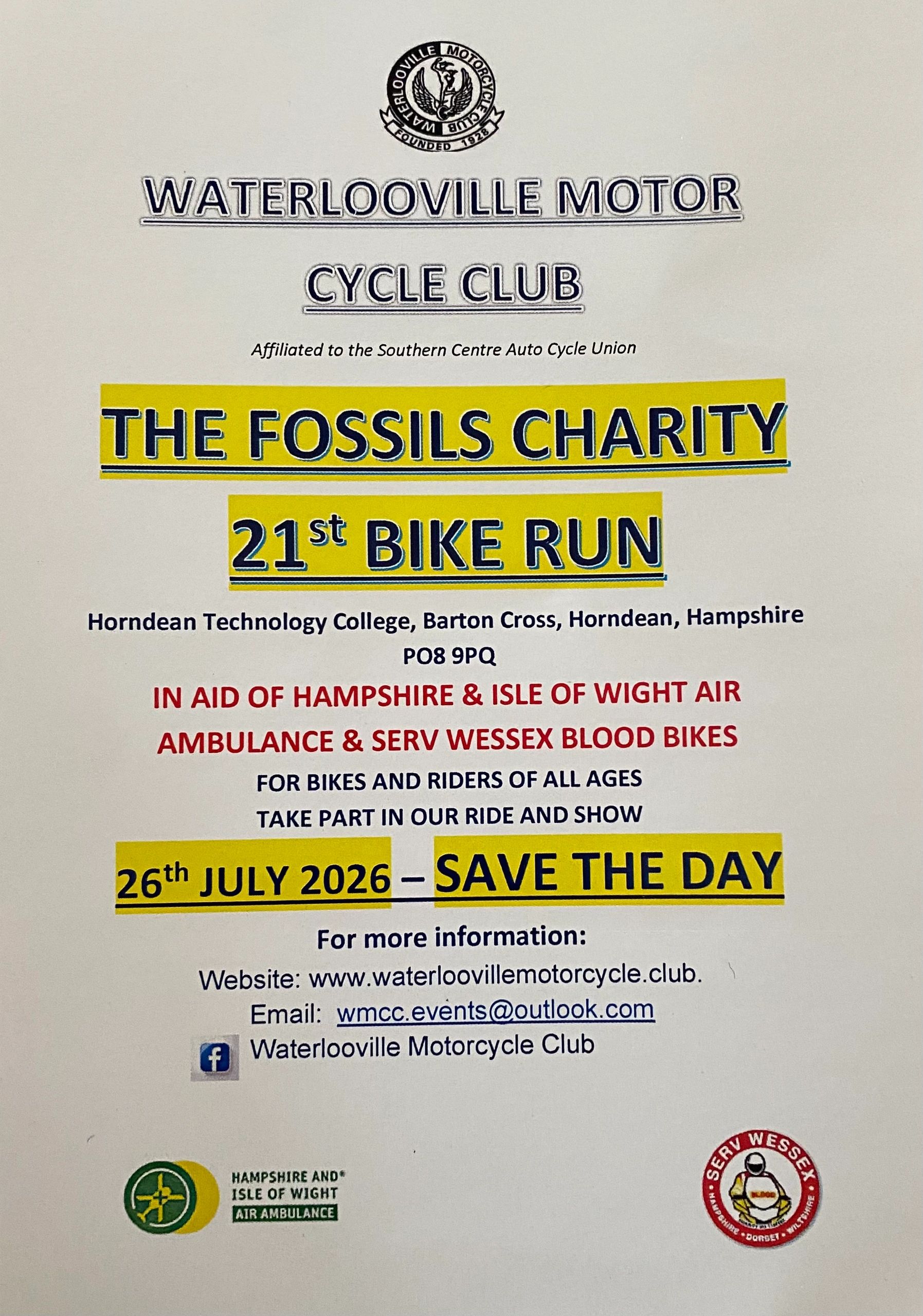 Entrance to The Fossils is now open. 
Please see below for on-line entry or printable PDF. 