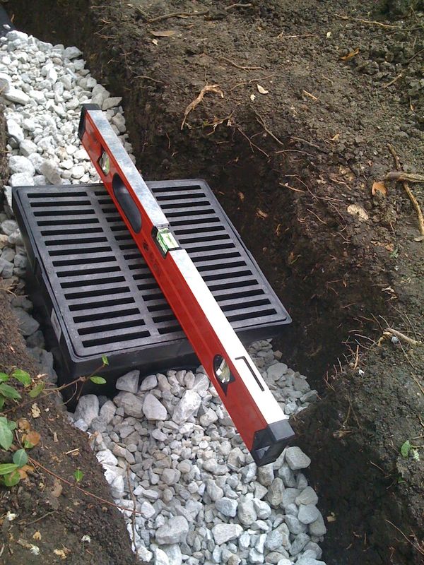 French Drain pipe large water basin inlet to accept and move unwanted water away!
Frisco,Texas.