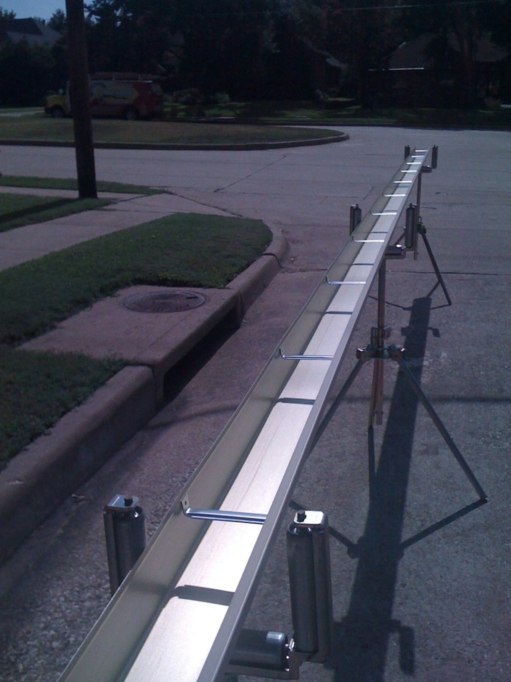 Rain gutter.Plano,Texas.