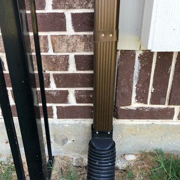 French drain.Frisco Texas 