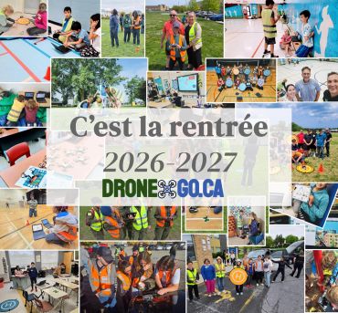 Collage of various school and outdoor activities with 'C’est la rentrée 2026-2027' text.