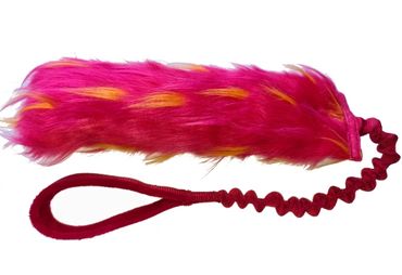 two tone fake fur with bungee tug