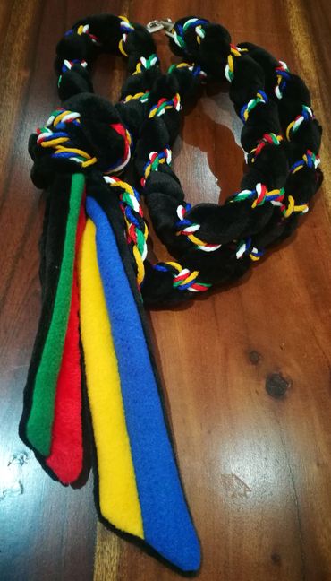 SA flag colours fleece clip lead