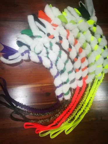 long handle bungee plait with fleece and tubular webbing