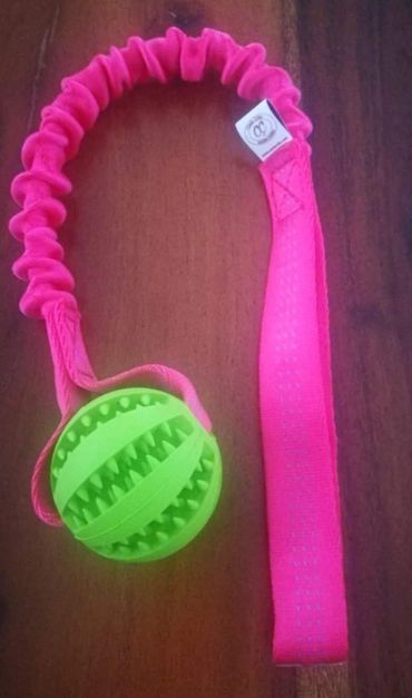 plain colour tubular webbing with tooth brush ball