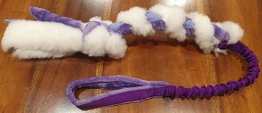 purple long handle bungee plait