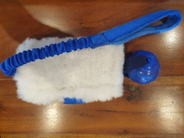 sheep skin and ball bungee long handle