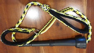 cows udder as bite bar on paracord slip lead