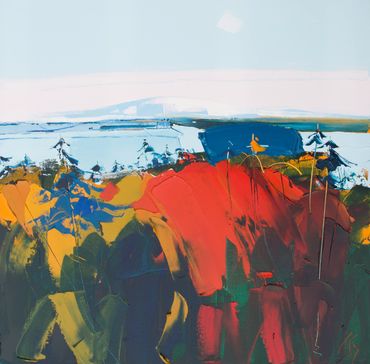 Pershire Autumn.  oil on canvas 70 x 70cm Lemond Gallery Glasgow