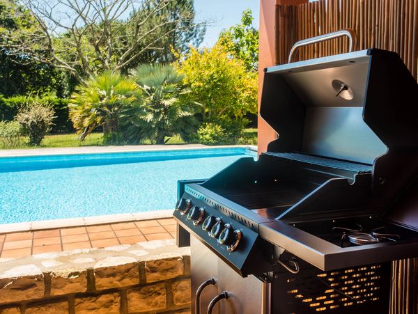 Clean outside Grill and Pool