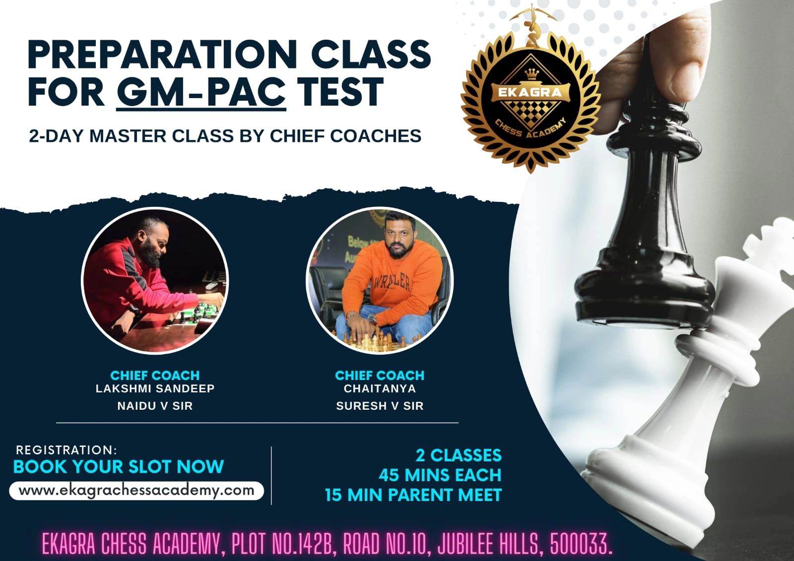 ekagrachessacademy.com - Online Chess Academy, Best Chess Academy